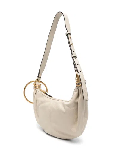 Shop Chloé Small Bracelet Shoulder Bag In Neutrals