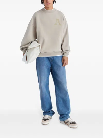 Axel Arigato State Washed Sweatshirt In Neutrals