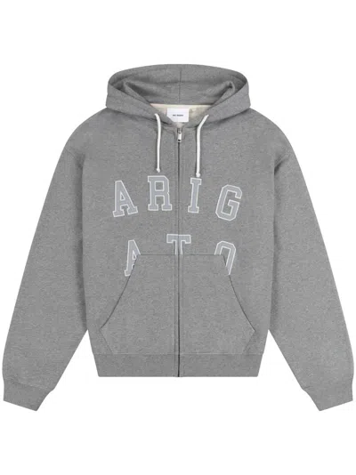 Axel Arigato Legend Drawstring Hoodie In Grey