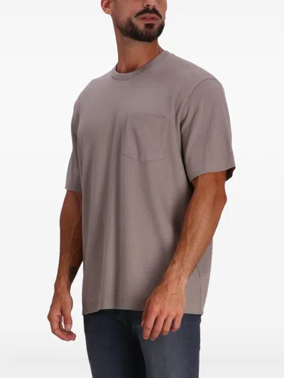 Herno Patch Pocket T-shirt In Purple
