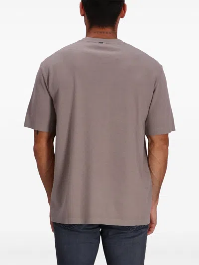 Herno Patch Pocket T-shirt In Purple