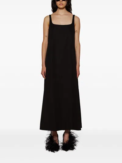 Wardrobe.nyc Backless Midi Dress In Black