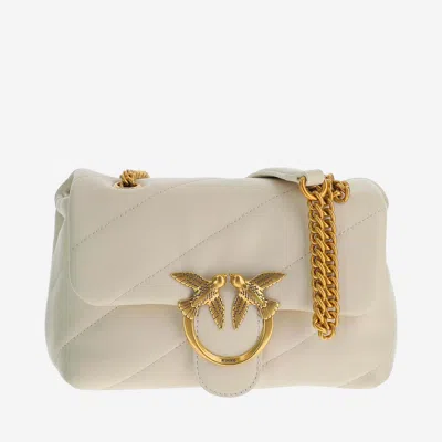 Shop Pinko Love Mini Puff Bag In White