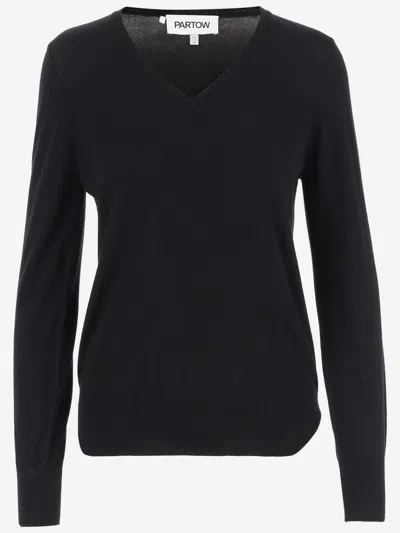 Shop Partow Wool Sweater In Black