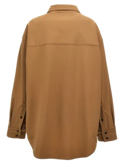 The Latest Thelatest 'andrea' Shirt In Brown