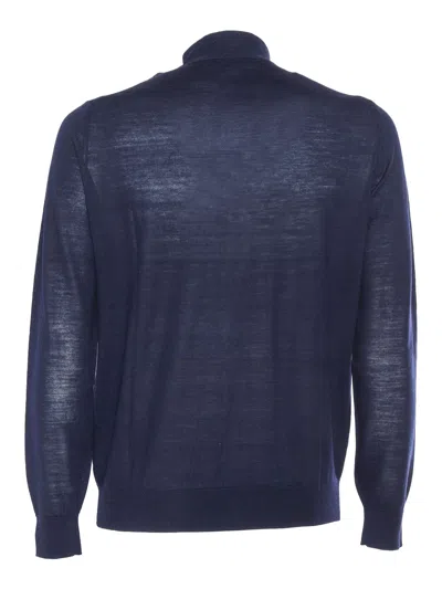 Ballantyne Cardigan In Blue