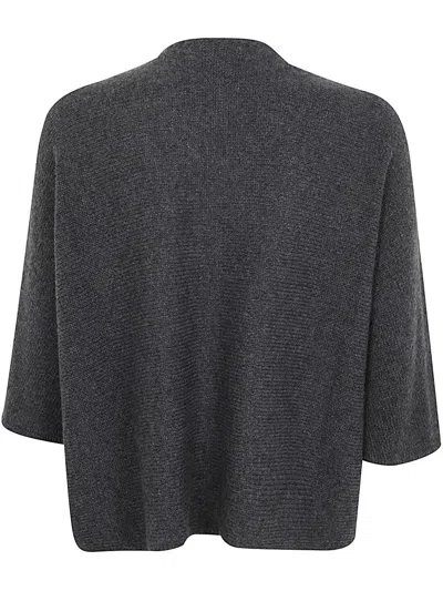 Apuntob Open-front Cardigan In Gray
