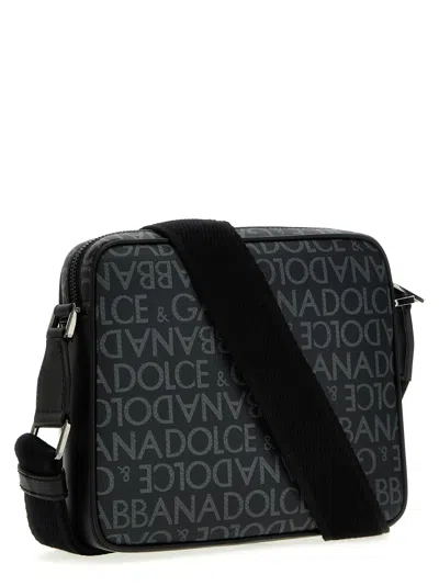 Shop Dolce & Gabbana Logo Crossbody Bag In Black