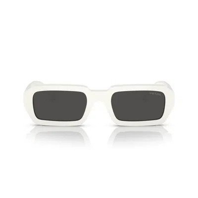 Prada Dark Grey Rectangular Ladies Sunglasses Pr A07s 1425s0 52 In 17k08z