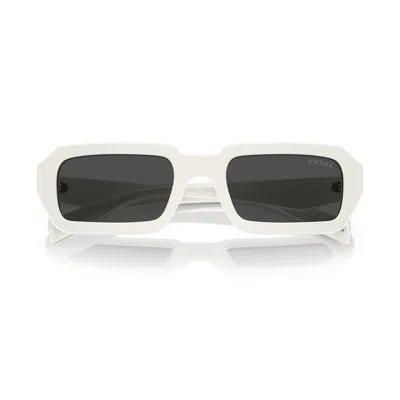 Prada Dark Grey Rectangular Ladies Sunglasses Pr A07s 1425s0 52 In 17k08z