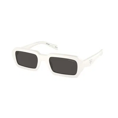 Prada Dark Grey Rectangular Ladies Sunglasses Pr A07s 1425s0 52 In 17k08z
