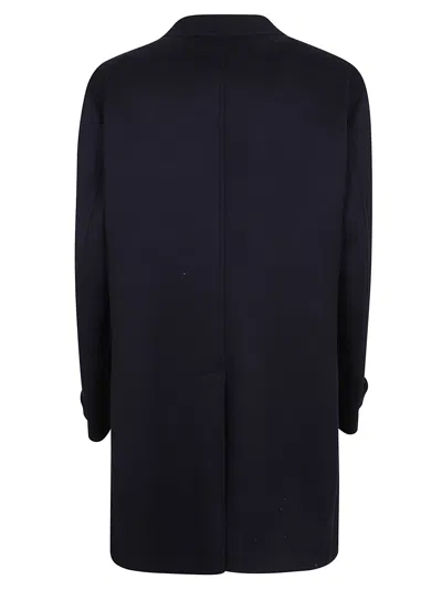 Eleventy Cashmere Blend Wool Coat In Blue
