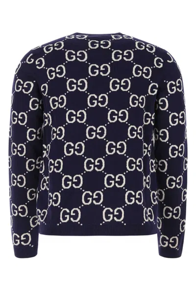 Shop Gucci Embroidered Wool Sweater In 4492