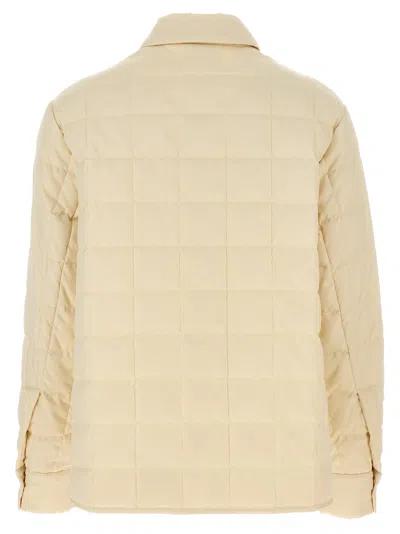 Shop Moncler Padded Overshirt In White