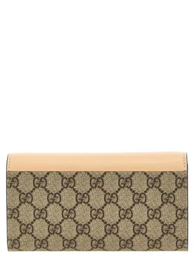 Gucci Gg Wallets And Card Holders Pink In Brown