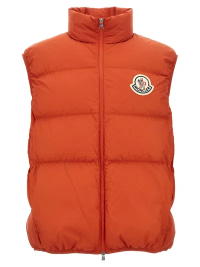 Shop Moncler Almaz Vest In Orange