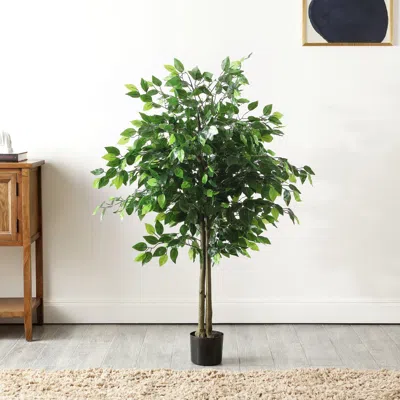 Safavieh Faux 55 Inch Potted Bush Ficus Tree