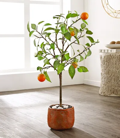 Safavieh Faux Orange Potted Tree