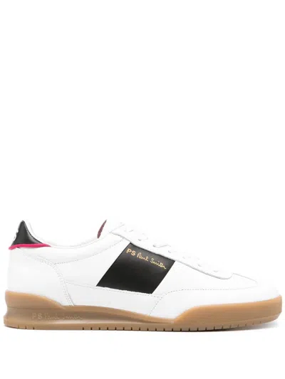 Paul Smith Dover Low-top Leather Sneakers In White
