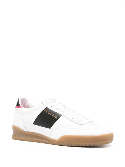 Paul Smith Dover Low-top Leather Sneakers In White