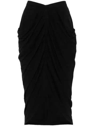 Shop Marant Etoile Ilis Midi Skirt In Black