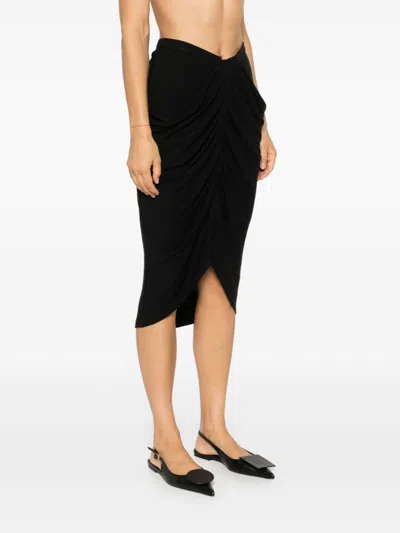 Isabel Marant Étoile Marant Etoile Ilis Midi Skirt In Black