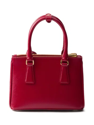 Prada Galleria Saffiano Leather Tote Bag In Red