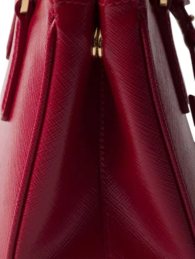Prada Galleria Saffiano Leather Tote Bag In Red