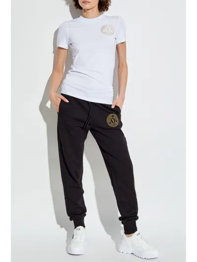 Versace Jeans Couture Logo-print T-shirt In White