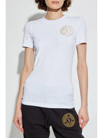 Versace Jeans Couture Logo-print T-shirt In White