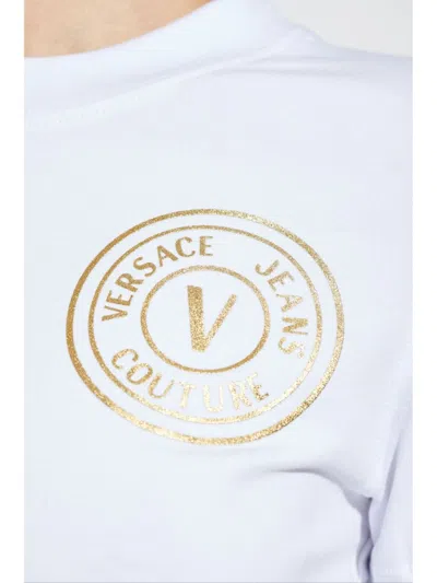 Versace Jeans Couture Logo-print T-shirt In White