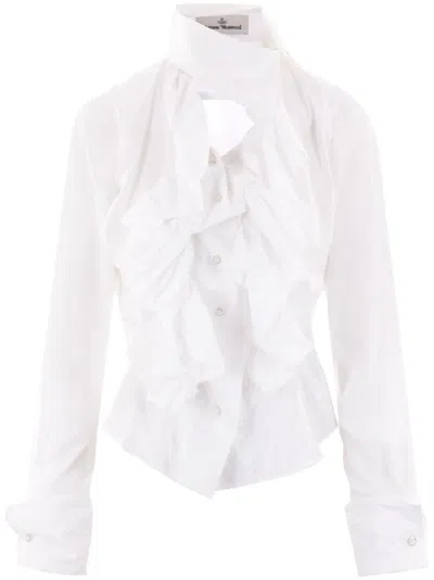Vivienne Westwood Woman Shirt White Size 8 Cotton In White