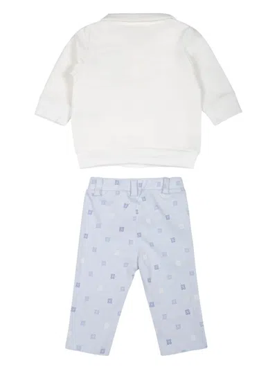 Givenchy 4g-motif Cotton Trouser Set In Blue