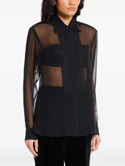 Tom Ford Silk Blouse In Black