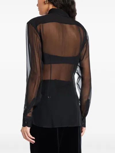 Tom Ford Silk Blouse In Black