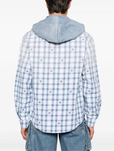 Amiri Logo-patch Shirt In Blue
