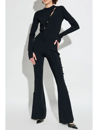 Versace Jeans Couture Knitted Trousers In Black