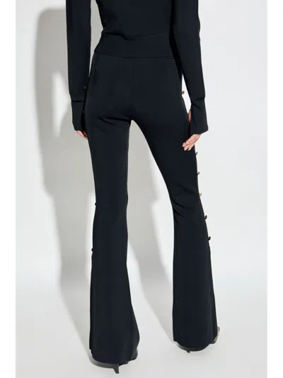 Shop Versace Jeans Couture Knitted Trousers In Black