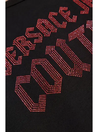 Shop Versace Jeans Couture Logo T-shirt In Black