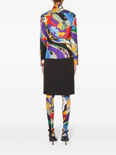 Pucci All-over Graphic Print Shirt In Red