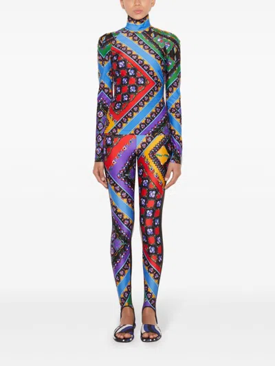 Pucci Festa-print Top In Blue
