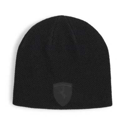 Puma Scuderia Ferrari Style Beanie Hat In Black