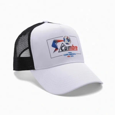 Puma Conmebol Copa América 2024 Fan Trucker Cap In White-cumbre
