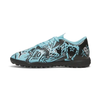 Puma X Christian Pulisic Ultra Play Turf Trainer Kids' Soccer Cleats Shoes In Hero Blue- White- Black