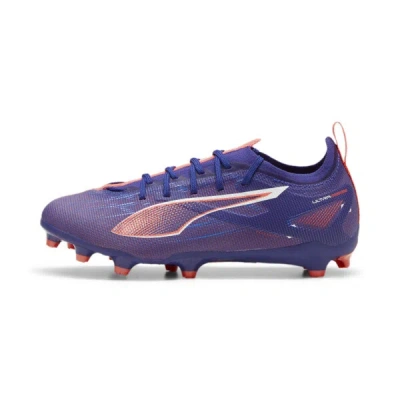 Puma Ultra 5 Pro Firm Ground/artificial Ground Big Kids' Soccer Cleats Shoes In Lapis Lazuli- White-sunset Glow