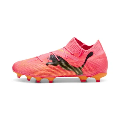 Puma Future 7 Ultimate Firm Ground/artificial Ground Men's Soccer Cleats Shoes In Sunset Glow- Black-sun Stream