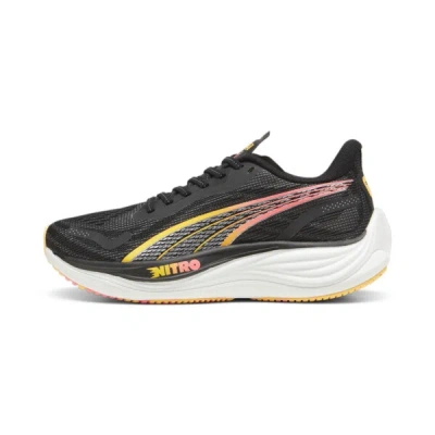 Puma Velocity Nitro™ 3 Women's Running Shoes In Black- Silver-sun Stream