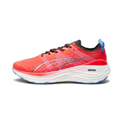 Puma Foreverrun Nitro™ Men's Running Shoes In Fire Orchid- Black-ultra Blue