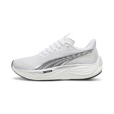 Puma Velocity Nitro™ 3 Women's Running Shoes In White- Silver- Black