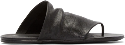 Shop Marsèll Black Leather Arsella Sandals